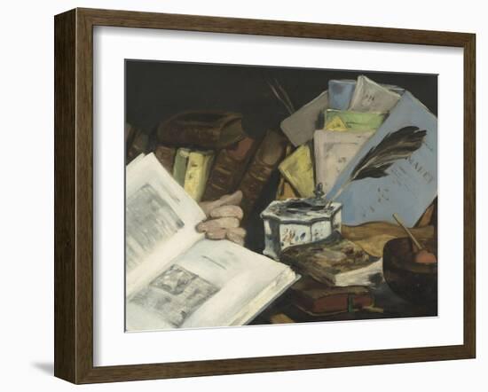 Emile Zola (1840-1902), écrivain-Edouard Manet-Framed Giclee Print