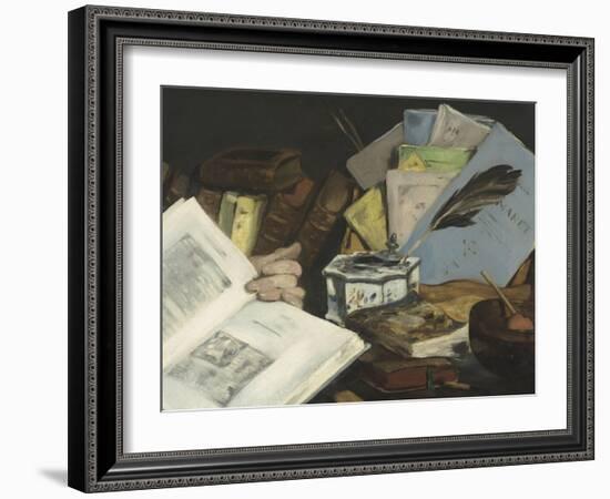 Emile Zola (1840-1902), écrivain-Edouard Manet-Framed Giclee Print