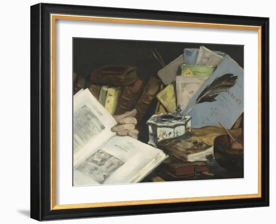 Emile Zola (1840-1902), écrivain-Edouard Manet-Framed Giclee Print