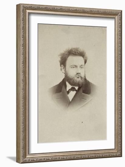 Emile Zola (1840-1902), écrivain-Jacques J.B. Edouard Gatel-Framed Giclee Print