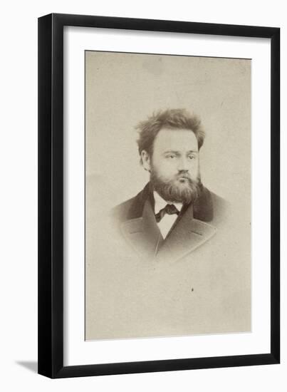 Emile Zola (1840-1902), écrivain-Jacques J.B. Edouard Gatel-Framed Giclee Print