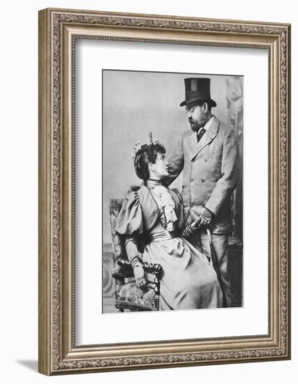 'Emile Zola and Jeanne Rozerat', c1890, (1939)-Pierre Petit-Framed Photographic Print