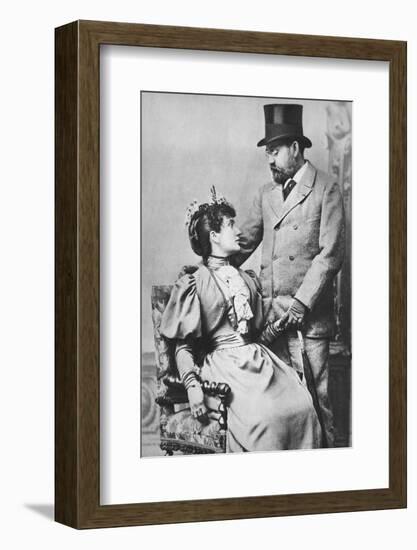 'Emile Zola and Jeanne Rozerat', c1890, (1939)-Pierre Petit-Framed Photographic Print