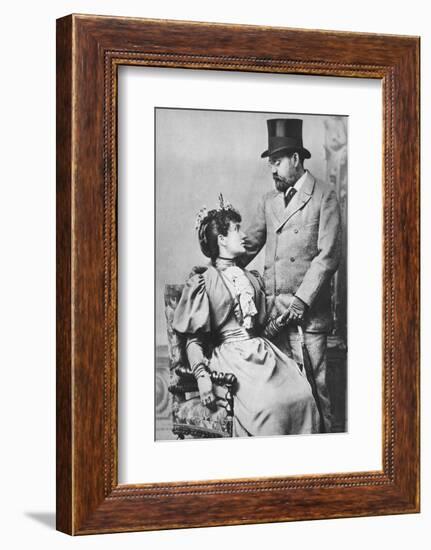 'Emile Zola and Jeanne Rozerat', c1890, (1939)-Pierre Petit-Framed Photographic Print