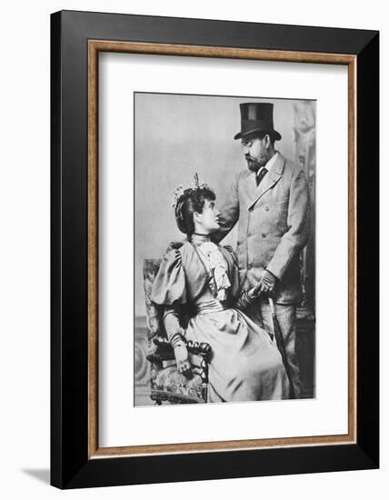 'Emile Zola and Jeanne Rozerat', c1890, (1939)-Pierre Petit-Framed Photographic Print