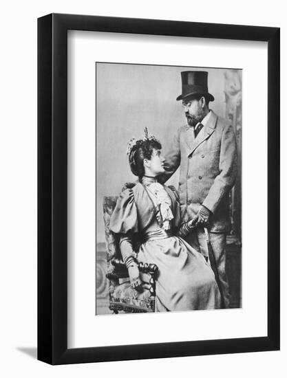 'Emile Zola and Jeanne Rozerat', c1890, (1939)-Pierre Petit-Framed Photographic Print