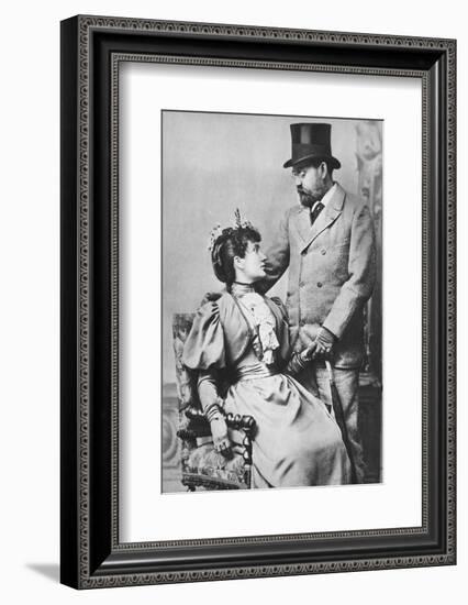 'Emile Zola and Jeanne Rozerat', c1890, (1939)-Pierre Petit-Framed Photographic Print