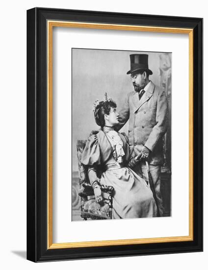 'Emile Zola and Jeanne Rozerat', c1890, (1939)-Pierre Petit-Framed Photographic Print