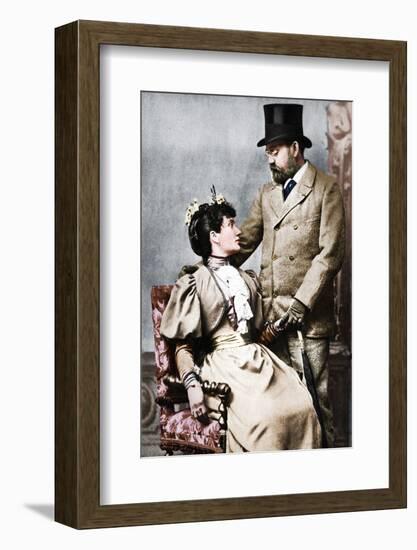 'Emile Zola and Jeanne Rozerat', c1890, (1939)-Pierre Petit-Framed Photographic Print