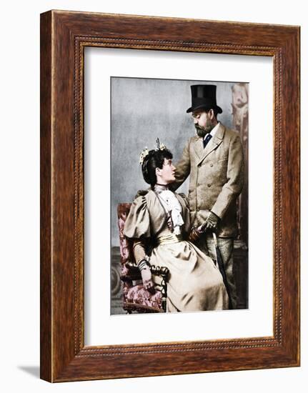 'Emile Zola and Jeanne Rozerat', c1890, (1939)-Pierre Petit-Framed Photographic Print