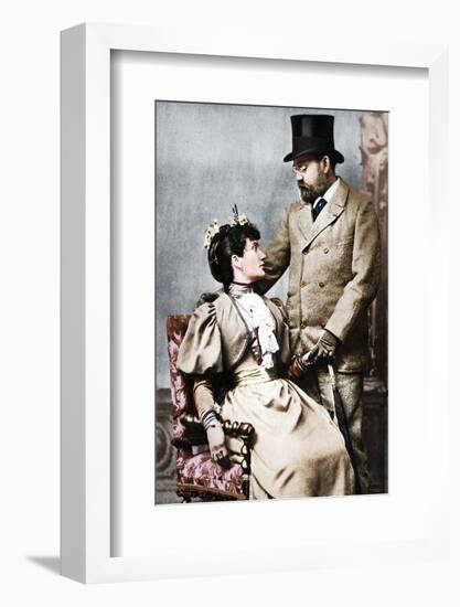 'Emile Zola and Jeanne Rozerat', c1890, (1939)-Pierre Petit-Framed Photographic Print