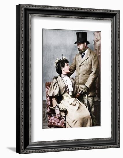 'Emile Zola and Jeanne Rozerat', c1890, (1939)-Pierre Petit-Framed Photographic Print