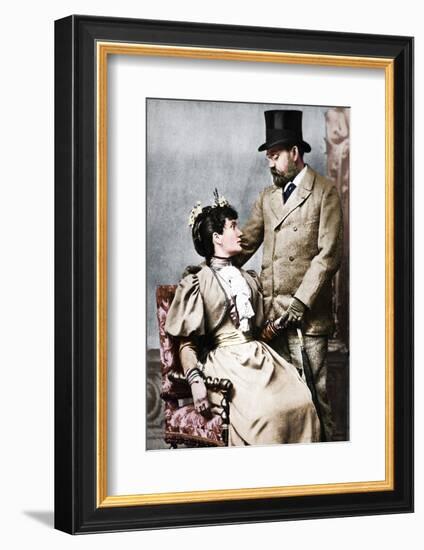 'Emile Zola and Jeanne Rozerat', c1890, (1939)-Pierre Petit-Framed Photographic Print