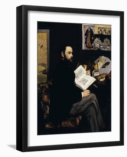 Emile Zola, c.1868-Edouard Manet-Framed Giclee Print