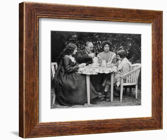 Emile Zola, French Novelist, with His Family, 1899-null-Framed Giclee Print