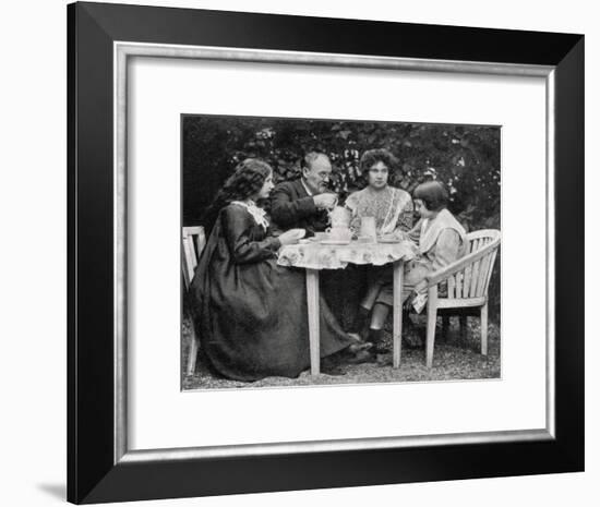 Emile Zola, French Novelist, with His Family, 1899-null-Framed Giclee Print