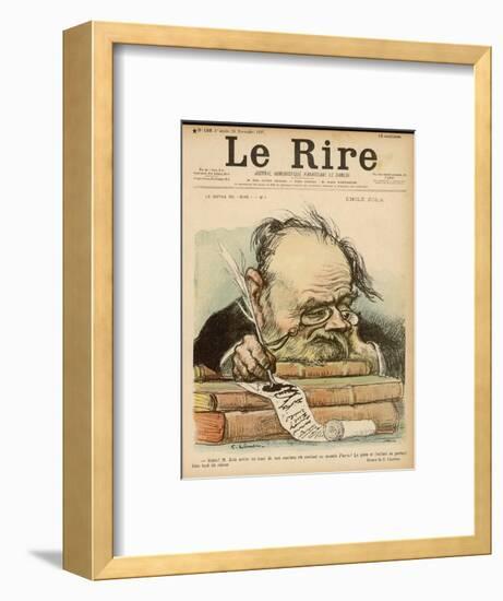 Emile Zola, French Novelist-null-Framed Art Print