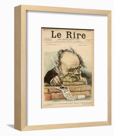 Emile Zola, French Novelist-null-Framed Art Print