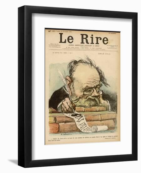 Emile Zola, French Novelist-null-Framed Art Print