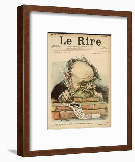 Emile Zola, French Novelist-null-Framed Art Print