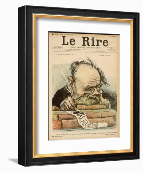 Emile Zola, French Novelist-null-Framed Art Print