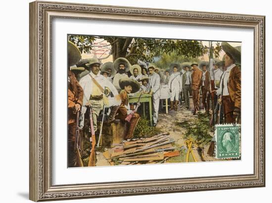 Emiliano Zapata and Followers, Cuernavaca, Mexico-null-Framed Art Print