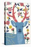 Folklore Deer-Emilie Ramon-Stretched Canvas