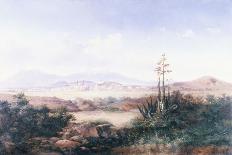 View of the Pueblo with Volcanoes-Emilio Boggio-Giclee Print