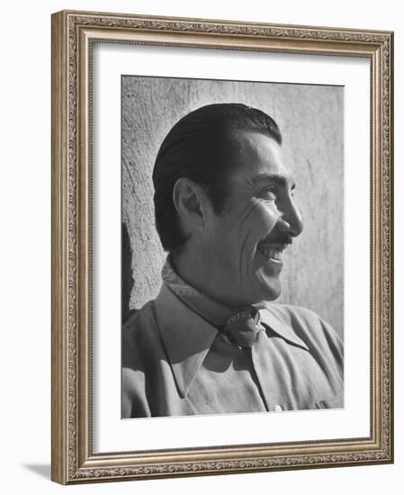 Emilio "Indio" Fernandez Smiling-Loomis Dean-Framed Photographic Print