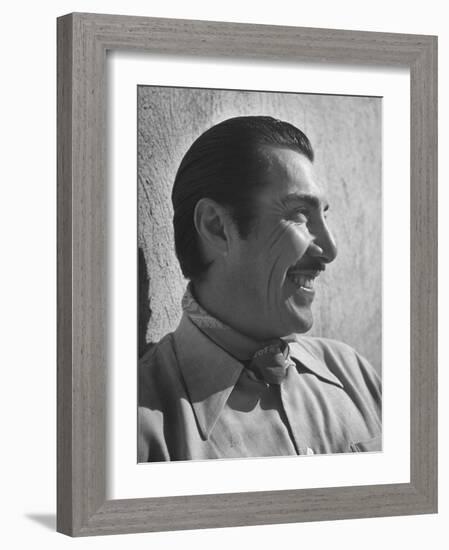 Emilio "Indio" Fernandez Smiling-Loomis Dean-Framed Photographic Print