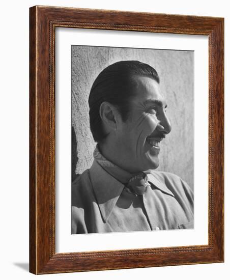 Emilio "Indio" Fernandez Smiling-Loomis Dean-Framed Photographic Print