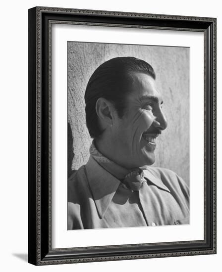 Emilio "Indio" Fernandez Smiling-Loomis Dean-Framed Photographic Print