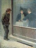 Reflections of a Starving Man or Social Contrasts, 1894-Emilio Longoni-Framed Giclee Print