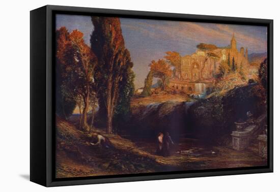 Emily and Valancourt at the Chateau Le Blanc: Lady Foix Hears from Dr Foix, Mysteries of Udulpho-Samuel Palmer-Framed Premier Image Canvas