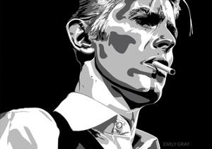 David Bowie - Thin White Duke by Emily Gray