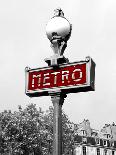 Metro in Paris (Red) Border-Emily Navas-Photographic Print