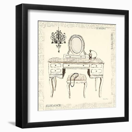 Emily's Boudoir III Table-Emily Adams-Framed Art Print