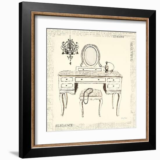 Emily's Boudoir III Table-Emily Adams-Framed Art Print