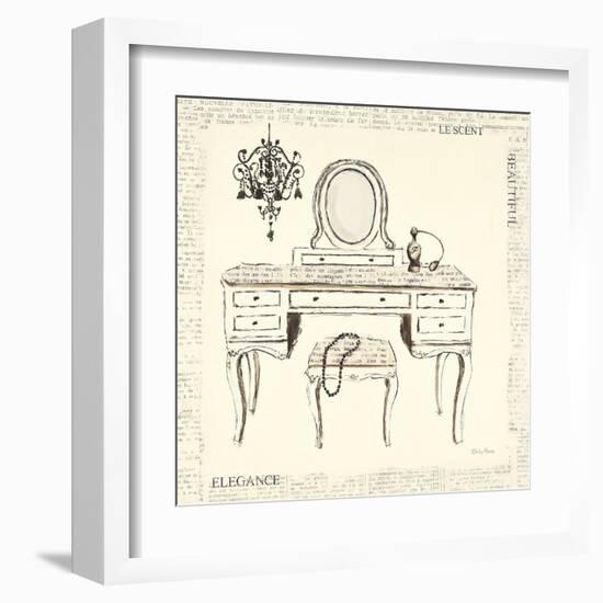 Emily's Boudoir III Table-Emily Adams-Framed Art Print