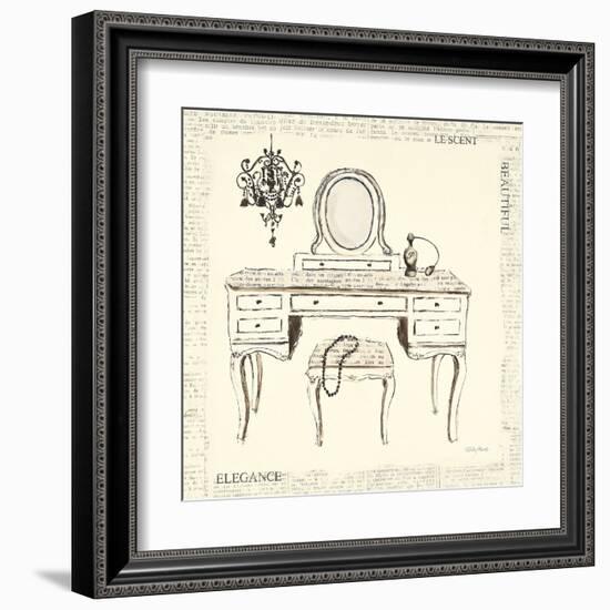 Emily's Boudoir III Table-Emily Adams-Framed Art Print