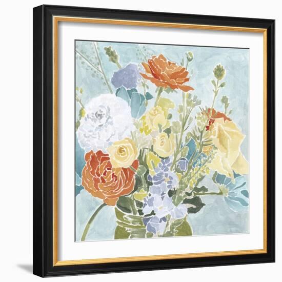 Emily's Garden III-Megan Meagher-Framed Art Print