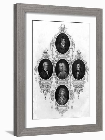 Eminent 18th Century Musicians-John Tallis-Framed Art Print