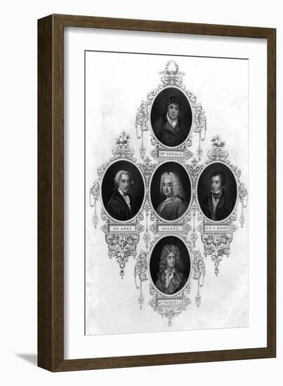 Eminent 18th Century Musicians-John Tallis-Framed Art Print