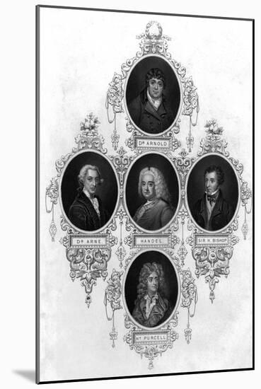 Eminent 18th Century Musicians-John Tallis-Mounted Art Print