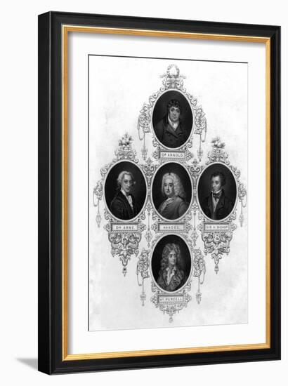 Eminent 18th Century Musicians-John Tallis-Framed Art Print