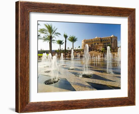 Emirates Palace Hotel, Abu Dhabi, United Arab Emirates, Middle East-Alan Copson-Framed Photographic Print