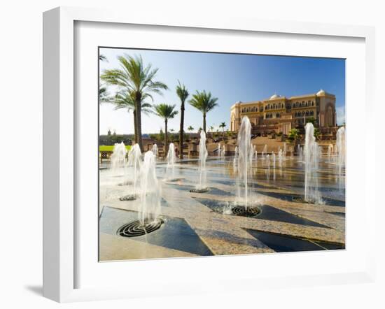 Emirates Palace Hotel, Abu Dhabi, United Arab Emirates, Middle East-Alan Copson-Framed Photographic Print