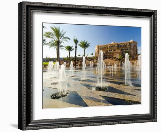 Emirates Palace Hotel, Abu Dhabi, United Arab Emirates, Middle East-Alan Copson-Framed Photographic Print