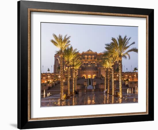 Emirates Palace Hotel, Abu Dhabi, United Arab Emirates, Middle East-Angelo Cavalli-Framed Photographic Print