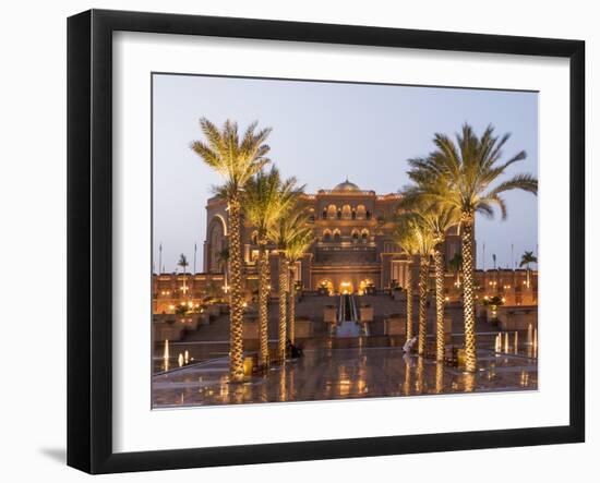 Emirates Palace Hotel, Abu Dhabi, United Arab Emirates, Middle East-Angelo Cavalli-Framed Photographic Print